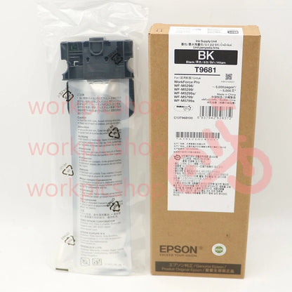 1PCS T9681 Black Ink Cartridge For Epson WF-M5799a M5799 WF-M5299a M5299