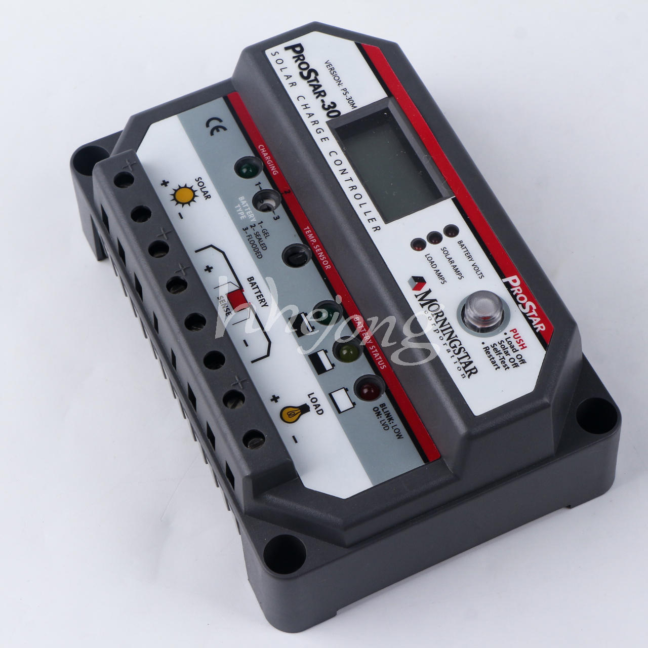 new MORNINGSTAR PROSTAR with LCD Display PWM Charge Controller PS-30M 12/24V,30A - MORNINGSTAR