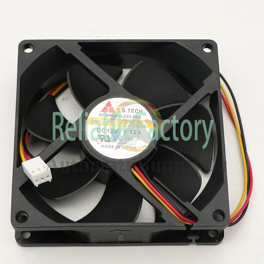 Y.STECH FD129225LL-N 9025 DC12V 0.12A 3-Pin Server Cooling Fan