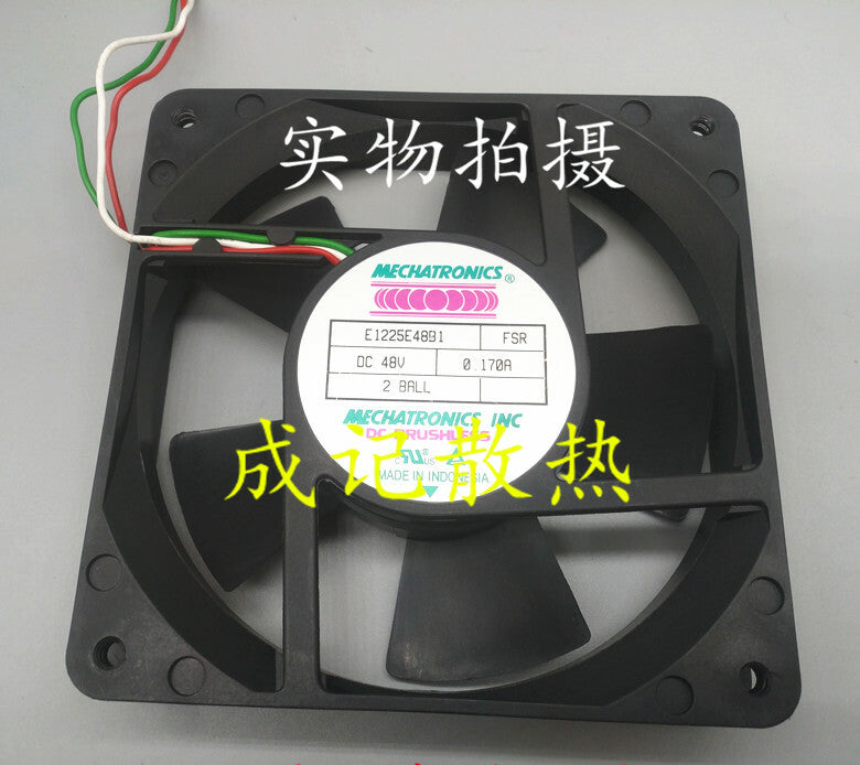 1pcs E1225E48B1 FSR 48V 0.170A 12CM 12025 3-wire cooling fan