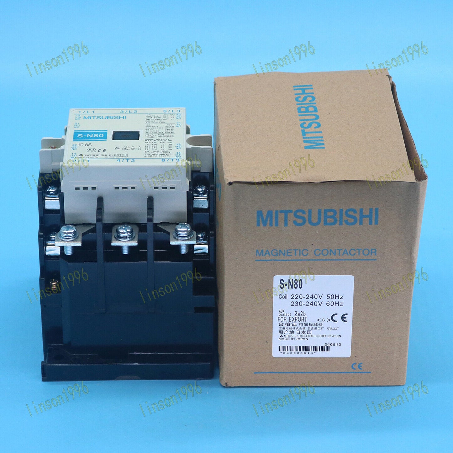 Mitsubishi Motor S-N80 Electromagnetic Contactor 220-240VAC Fast Delivery - MITSUBISHI MOTOR CORPORATION
