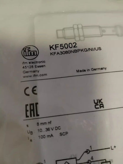 new 1pcs IFM Cylindrical Capacitive Proximity Switch KF5002 - IFM