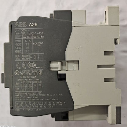 Abb A26-30-01 220V AC Contactors – Quality Assured - ABB