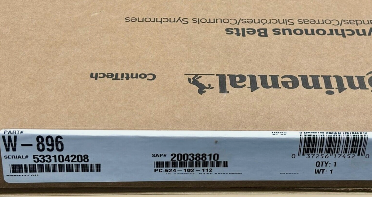 Contitech W-896 Sync Belt Zigzag - Optimized Title - CONTITECH