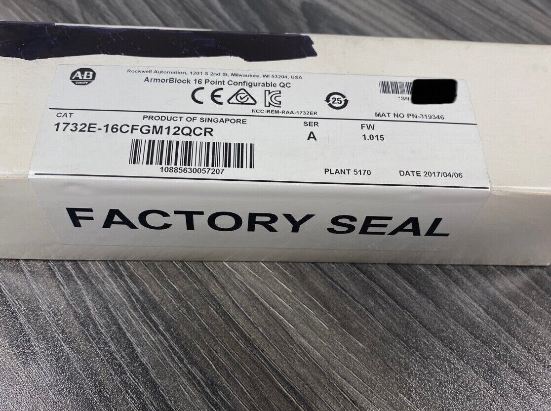 Original New Allen Bradley 1732E-16CFGM12QCR ArmorBlock Pt Configurable - ALLEN BRADLEY