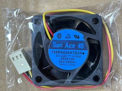 new FOR Sanyo 109P0424H7D28 Fan 24V 0.08A 40*40*15mm 3pin shu