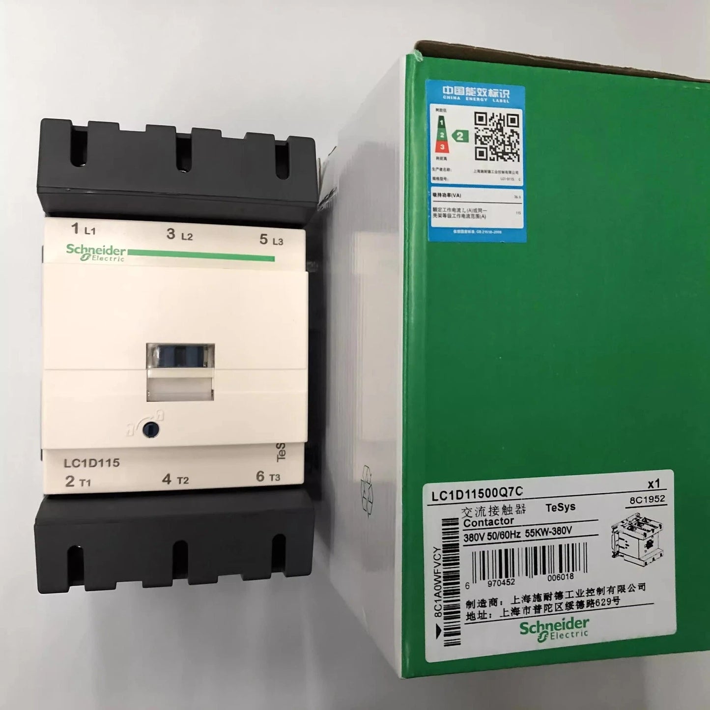 1PCS for LC1D11500Q7C AC380V 50/60Hz 3-Pole AC Contactor