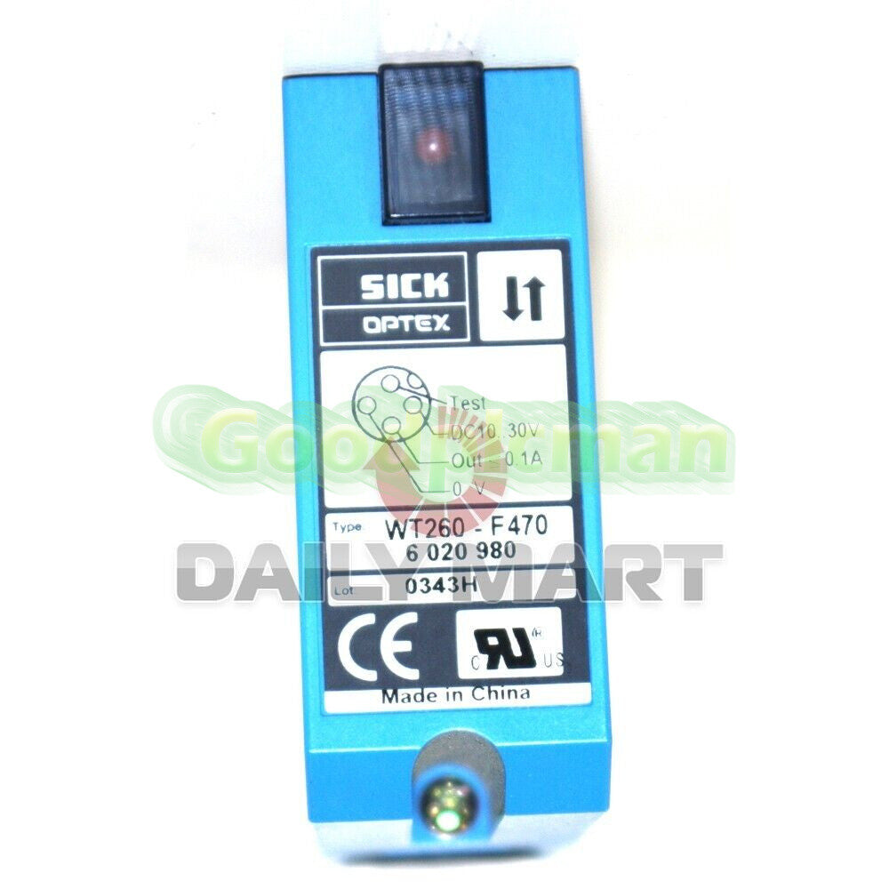 SICK WT260-F470 PLC PHOTOELECTRIC PROXIMITY SWITCH SENSOR, 10-30V DC
