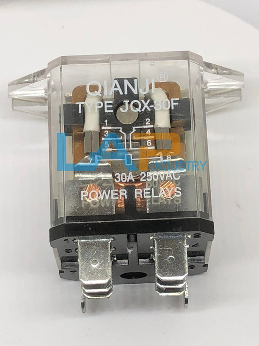 JQX-30F 30A 250VAC 8 pins 12V DC Power Relay DPDT Plug-in Type Coil - JQX