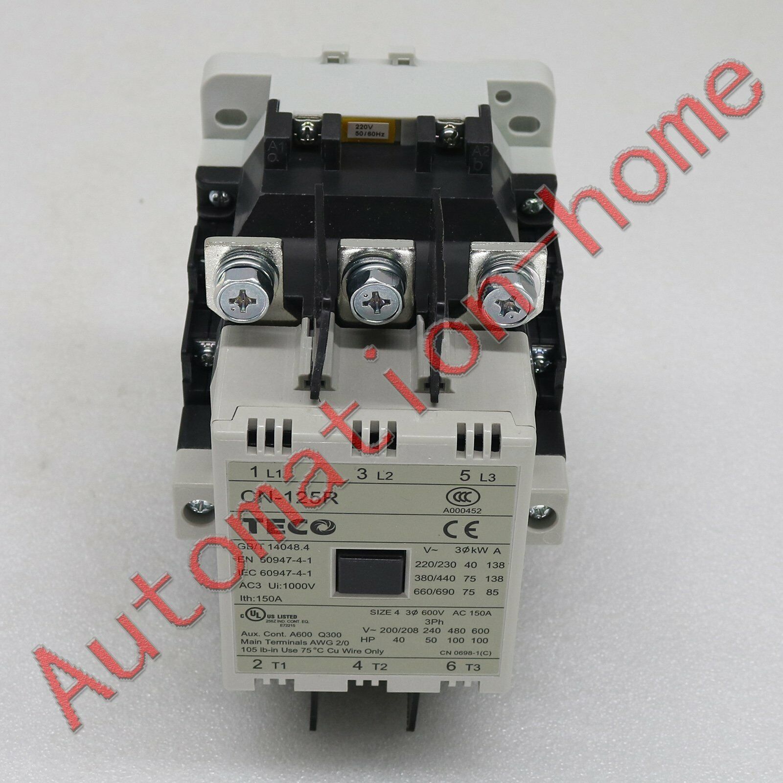 TECO CN-125R 220V Magnetic Contactor - TECO