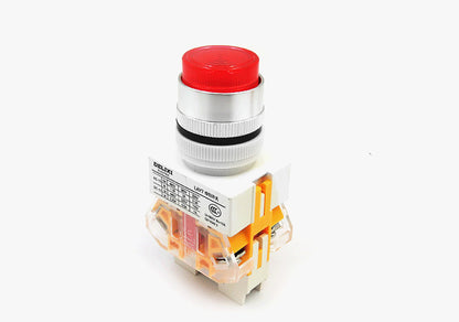 10PCS DELIXI LAY7-11D PUSHBUTTON SWITCHES INDICATOR LIGHT 1NO+1NC