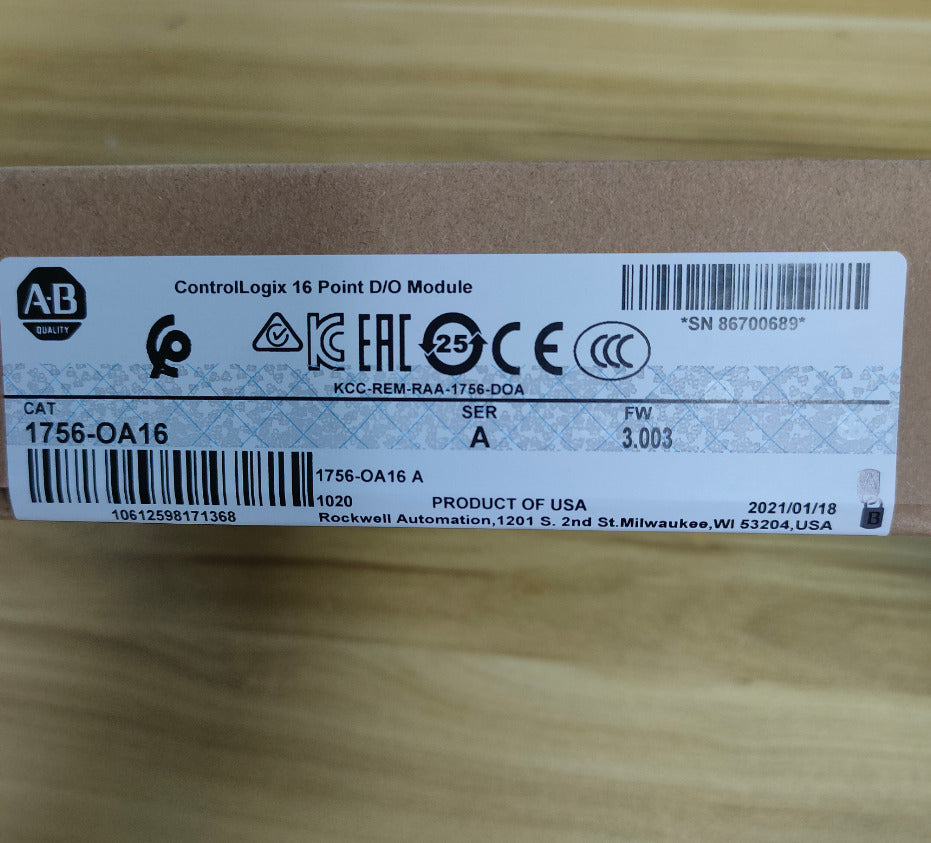 Allen-Bradley Sealed AB 1756-OA16 ControlLogix 16 Point Module 1756OA16 NEW (Model: AB 1756-OA16) - High-Performance Automation Controller with 16-Point Integration and Modular Design - ALLEN-BRADLEY