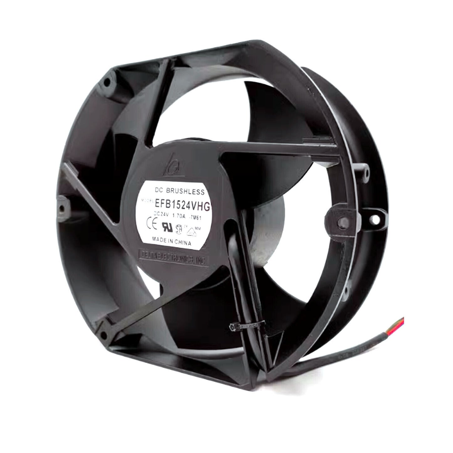 DELTA EFB1524VHG 24V 1.7A 150mm Silent Cooling Fan for Home & Office - DELTA