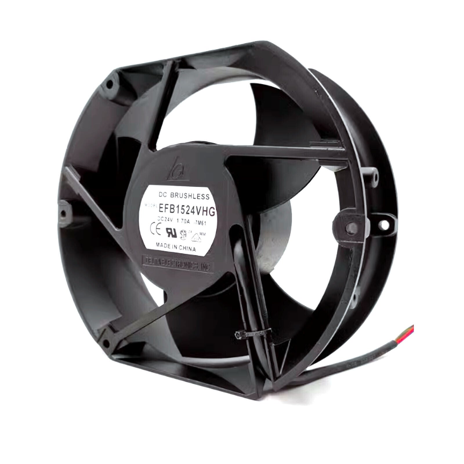 DELTA EFB1524VHG 24V 1.7A 150mm Silent Cooling Fan for Home & Office - DELTA