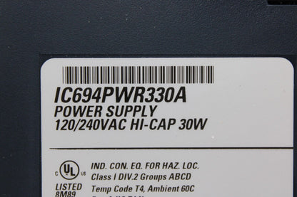 used GE Fanuc IC694PWR330A Power Supply - GE FANUC