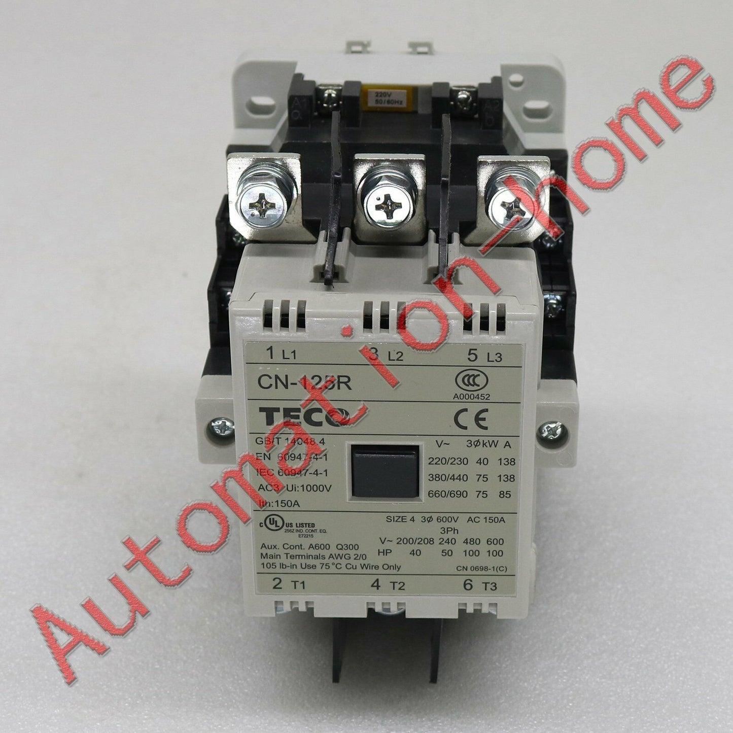 TECO CN-125R 220V Magnetic Contactor - TECO