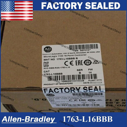 New Allen Bradley 1763-L16BBB MicroLogix 1100 16 Point Controller PLC 1 PC - KOEED