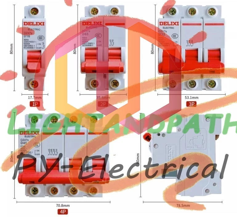 For Delixi DZ47S Series Air-Switch Circuit Breaker D-Type #Li