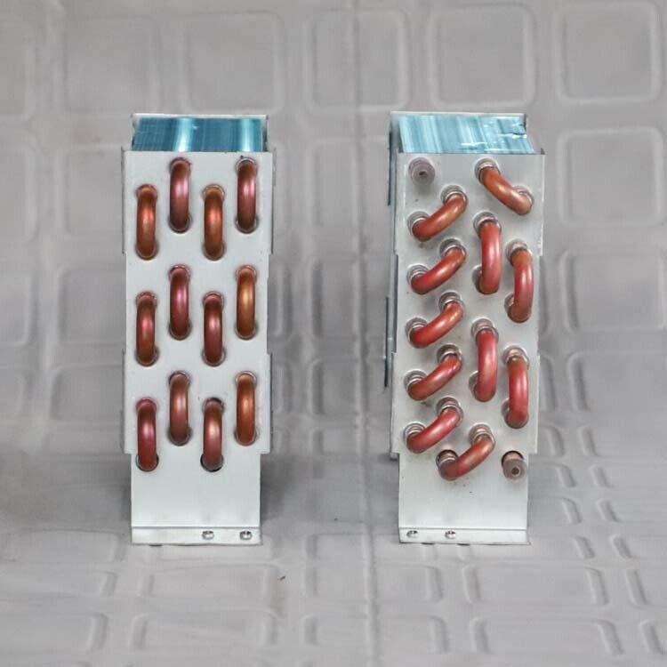 new 1pcs CP4x6x120 condenser air-cooled copper tube aluminum fin radiator 24V fan - SIGMATEK