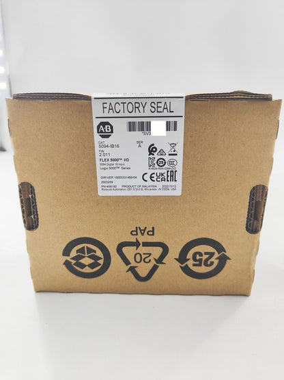 Allen Bradley Flex Logix 5000 DC Input Module 5094-IB16 - ALLEN BRADLEY