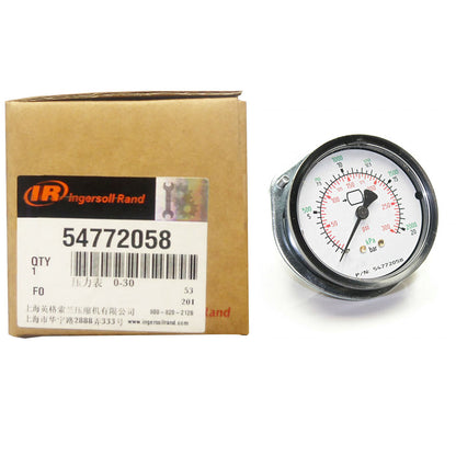 INGERSOLL RAND IR 54772058 Pressure Gauge - INGERSOLL RAND