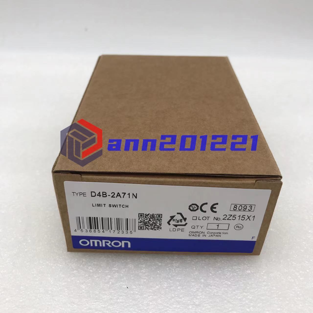 Omron D4B-2A71N Limit Switch: High-Precision Contact Closure Switch - OMRON