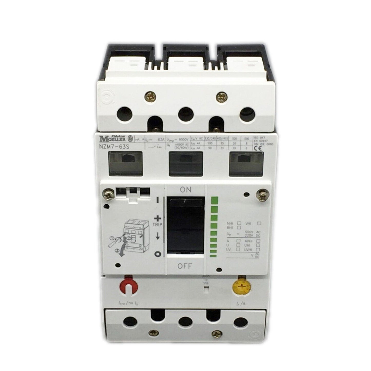 New 1-Piece MOELLER NZM7-63S Circuit Breaker - MOELLER