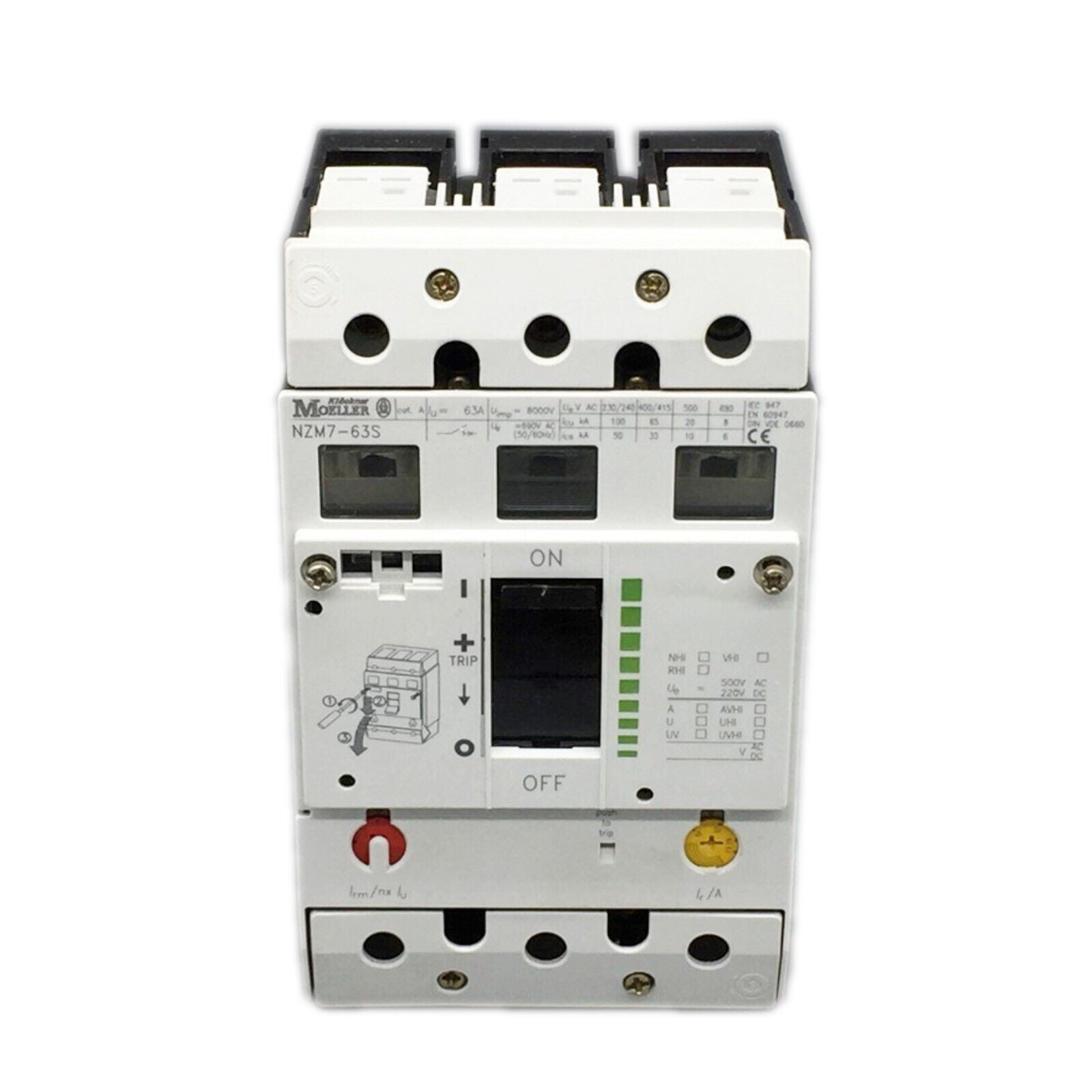 New 1-Piece MOELLER NZM7-63S Circuit Breaker - MOELLER
