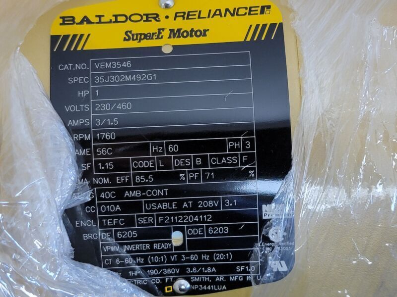 Baldor VEM3546 General Purpose Motor – Baldor VEM3546 General Purpose Motor - BALDOR