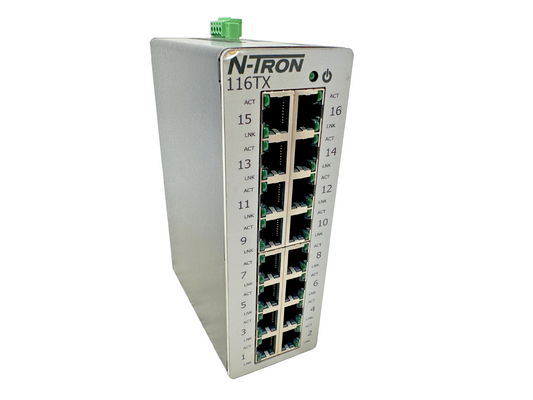 used N-Tron 116TX Ethernet Switch - N-TRON