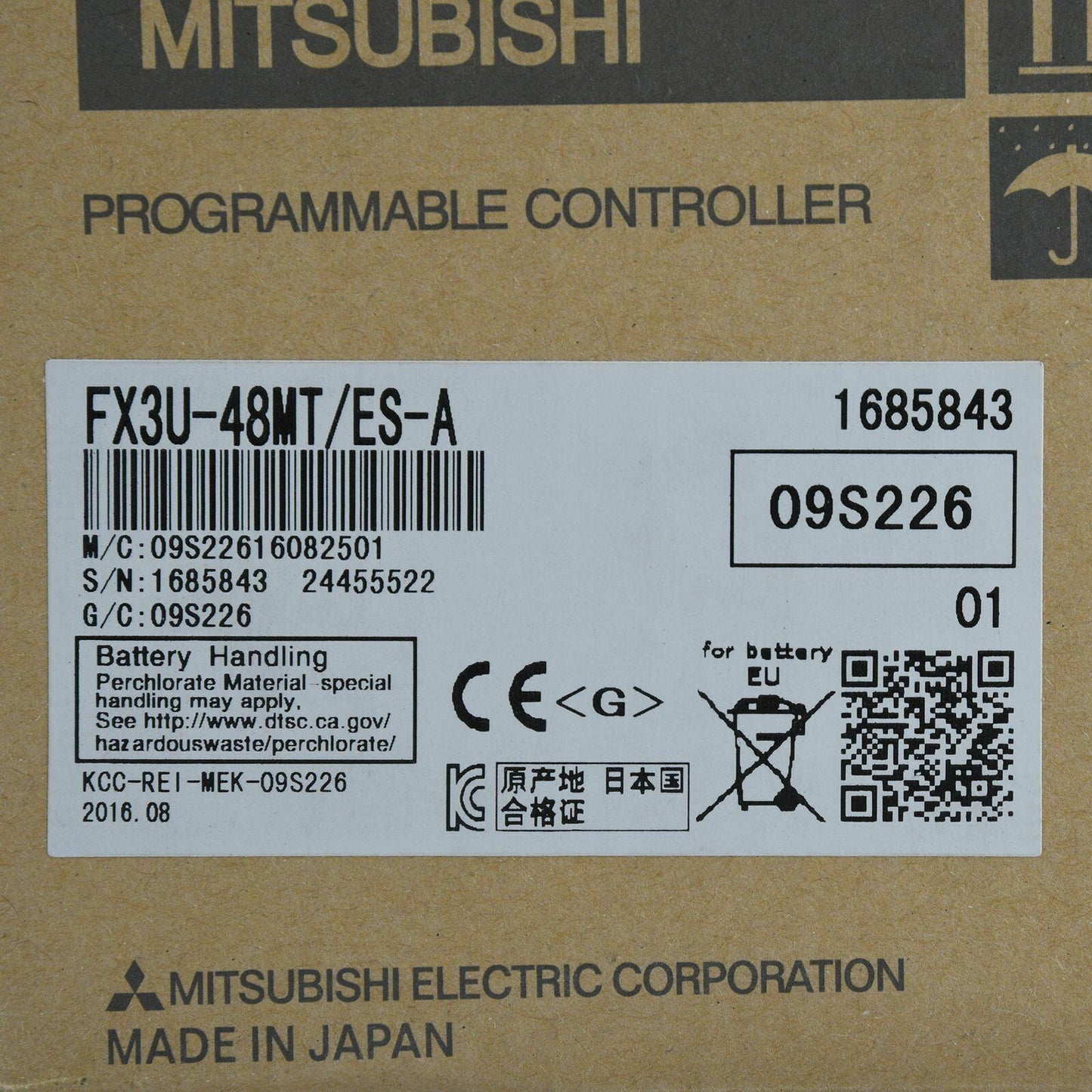 Mitsubishi FX3U-48MT/ES-A programmable logic controller - MITSUBISHI