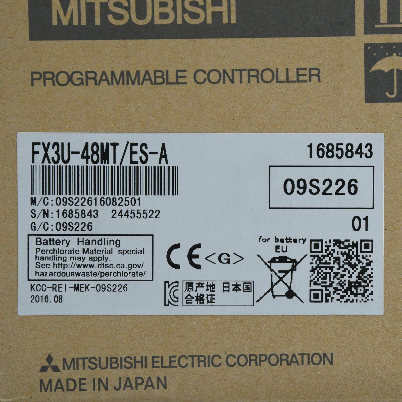Mitsubishi FX3U-48MT/ES-A programmable logic controller - MITSUBISHI