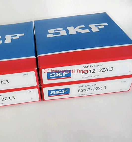 SKF 6312-2Z/C3 Deep Groove Ball Bearing 1PCS