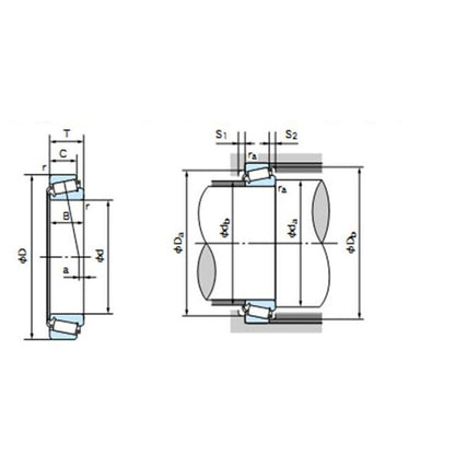 NACHI E32015J Tapered Roller Bearings 75x115x25mm - NACHI