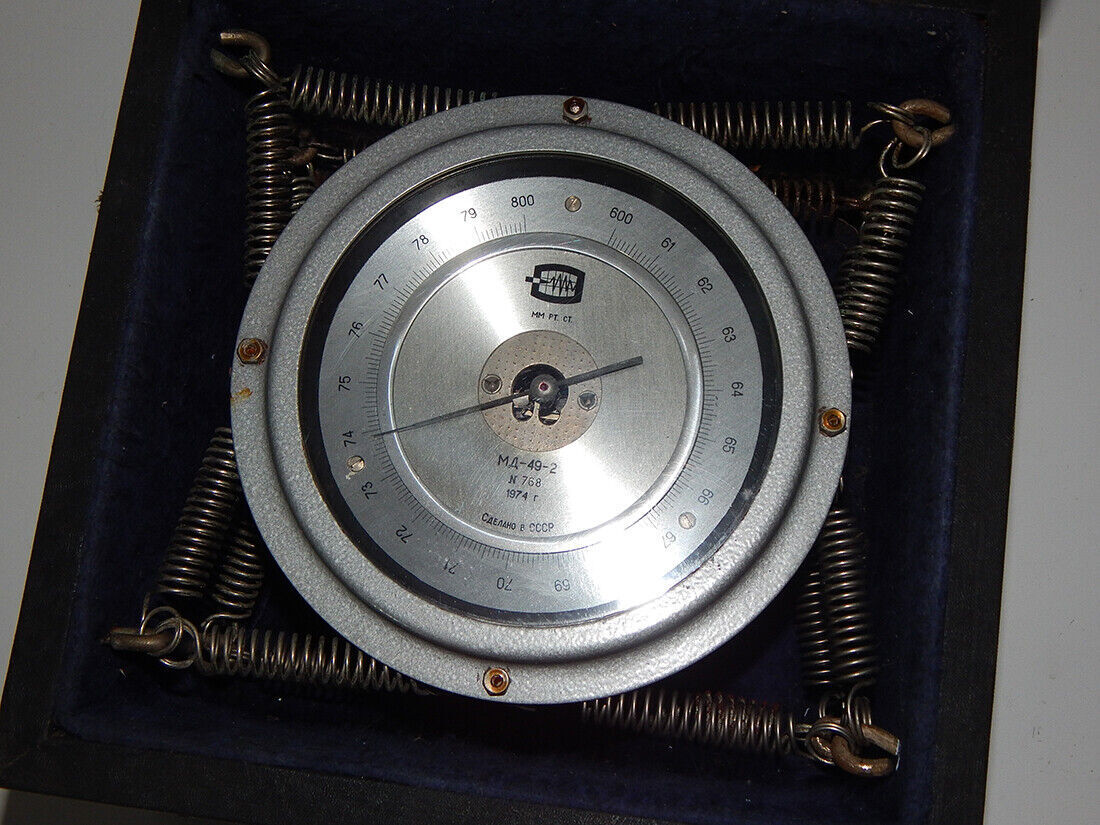 Used Anemometric Barometer MD-49-2 Soviet Military 1974 Russia - SOVIET MILITARY