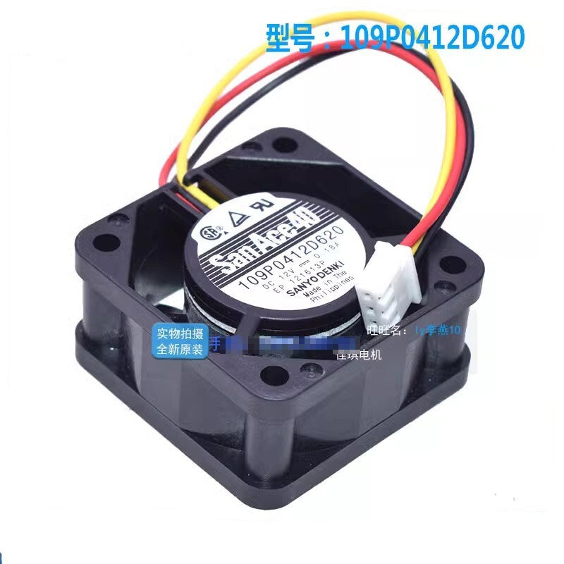 Sanyo 109P0412D620 DC12V 0.18A 40*40*20mm 4cm Cooling Fan