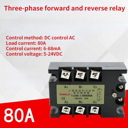 new Three-phase two-control motor forward and reverse solid state relay YJGM-3D6680A - Y JEN