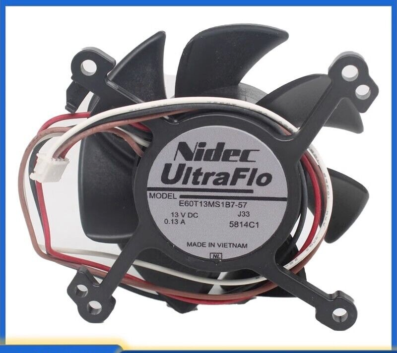 new NIDEC E60T13MS1B7-57 DC13V 0.13A 4-Wire Projector Cooling Fan for EB-C215S/C240X - NIDEC