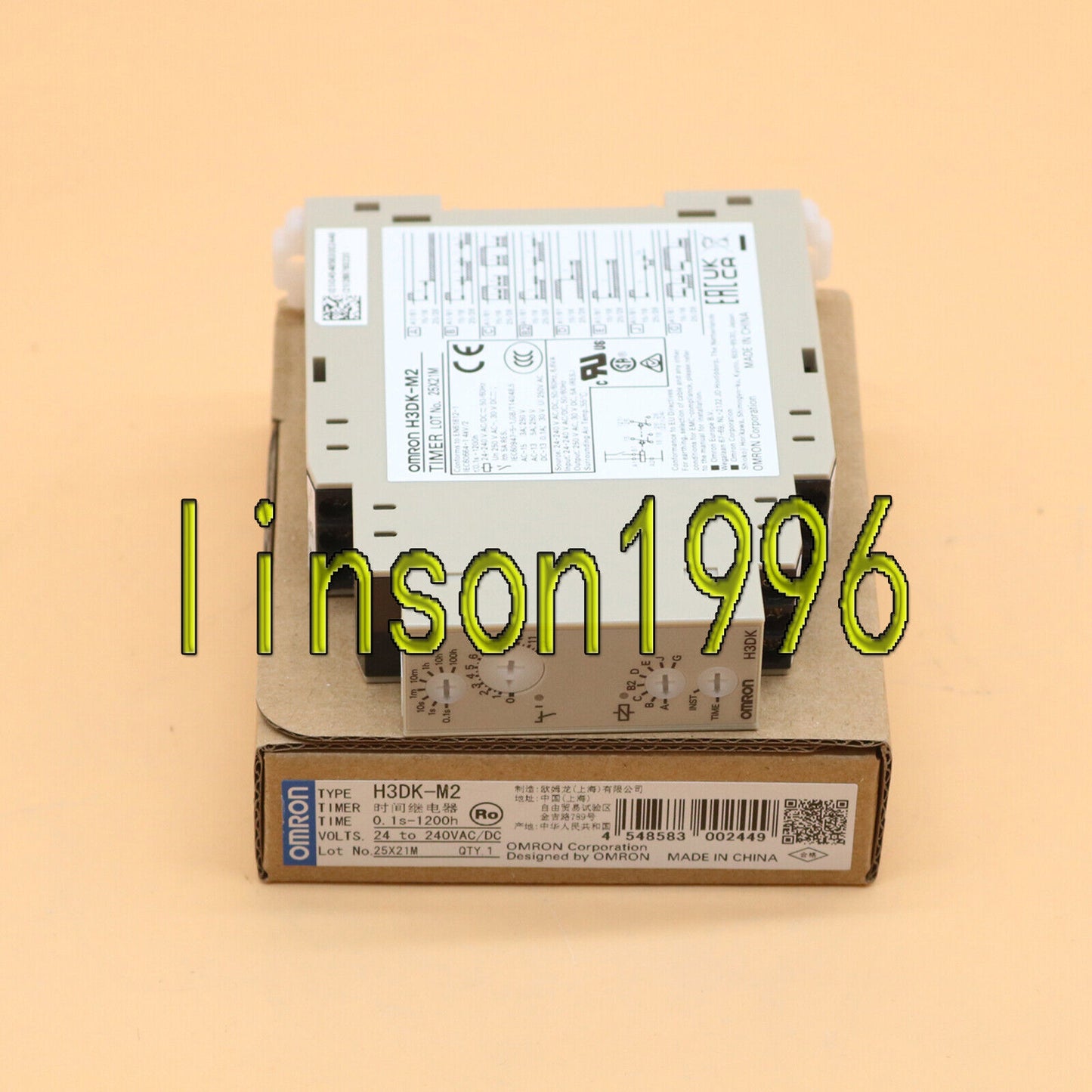 New ONE Omron Timer Relay H3DK-M2 H3DKM2 24-240VAC/DC Timer relay with high efficiency and fast shipping. - OMRON