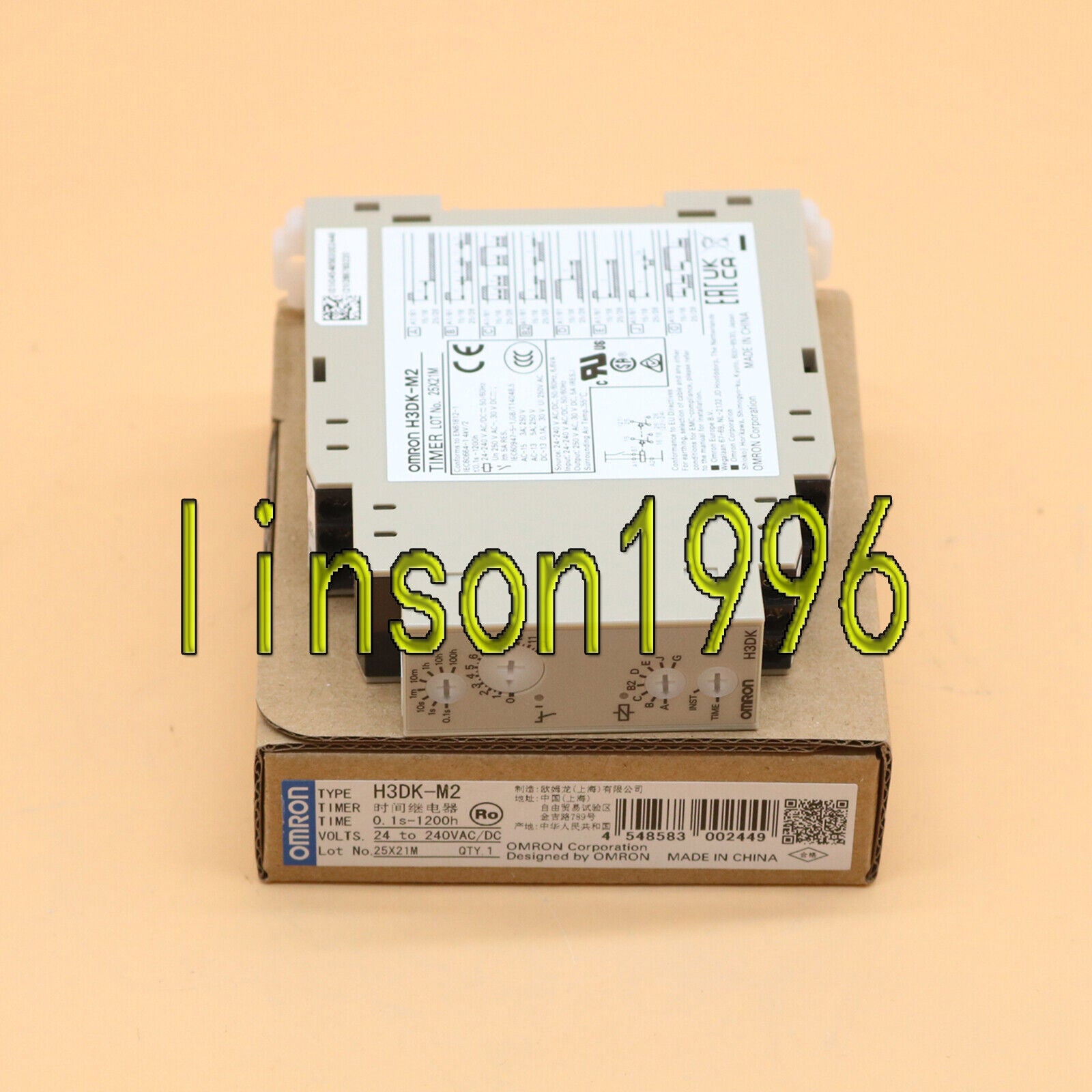 New ONE Omron Timer Relay H3DK-M2 H3DKM2 24-240VAC/DC Timer relay with high efficiency and fast shipping. - OMRON