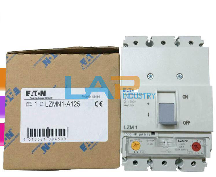 new  IN BOX EATON MOELLER Molded Case Circuit Breaker LZMN1-A125