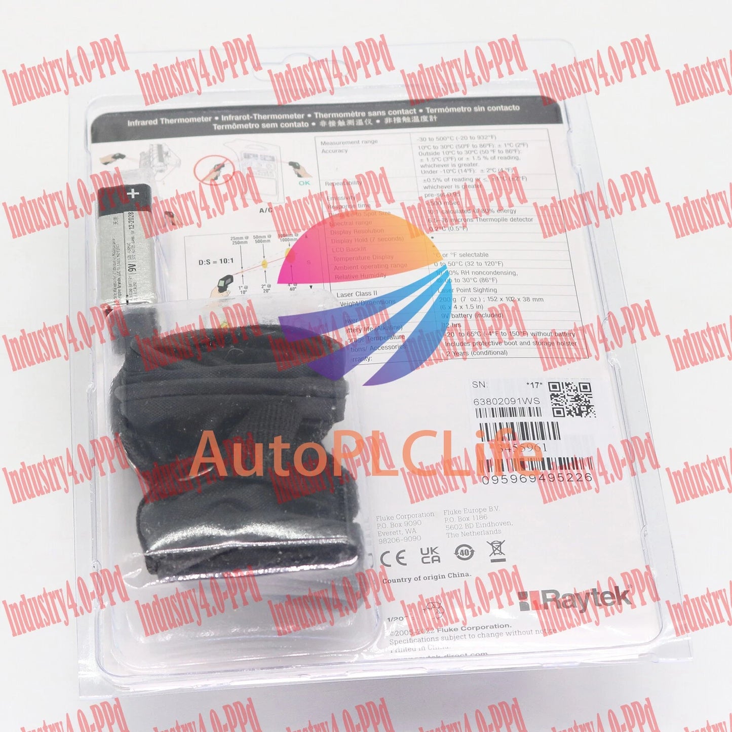 1PC Raytek MT6 Infrared Mini Temp Laser Thermometer IR Gun -30 to 500℃