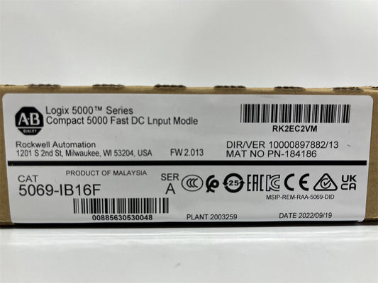 Sealed Allen-Bradley AB 5069 IB16F Compact Input Module 5069 IB16F - ALLEN-BRADLEY