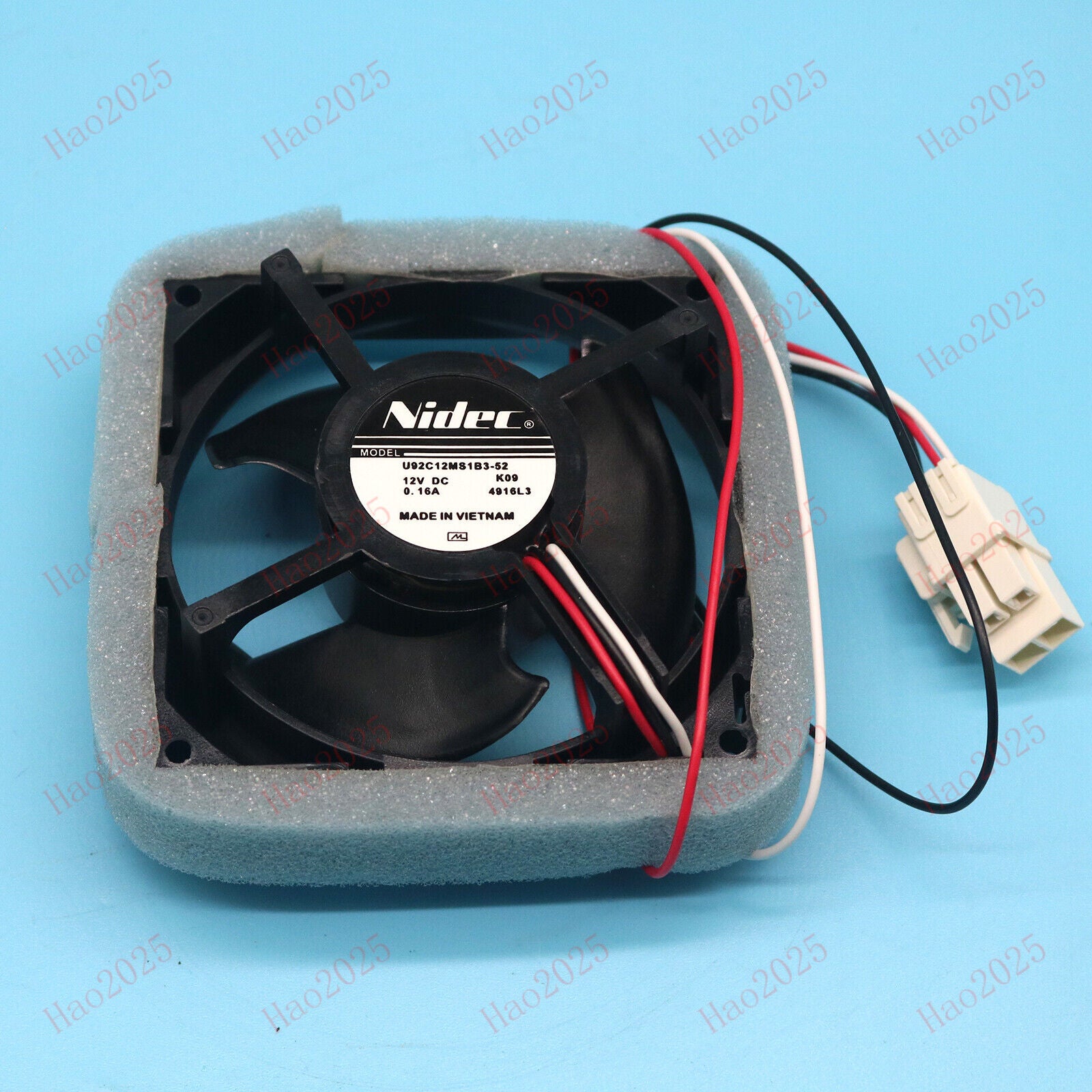 new U92C12MS1B3-52 Nidec 12V 0.16A Fan  For Samsung Refrigerator Fan FAST SHIP