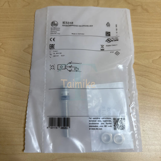 ! IFM IE5318 Inductive Sensor Proximity Switch IEK3002BBPKG/US-104-DPS/OELVER