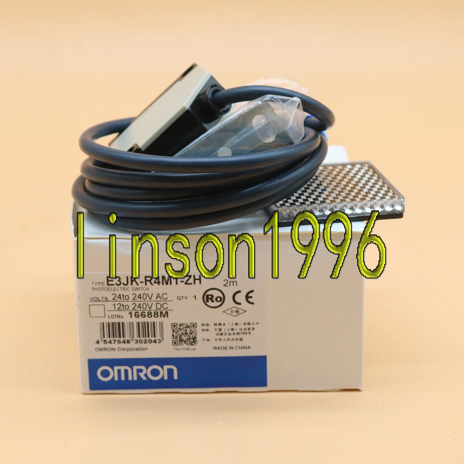ONE OMRON E3JK-R4M1-ZH SENSOR IN BOX - OMRON