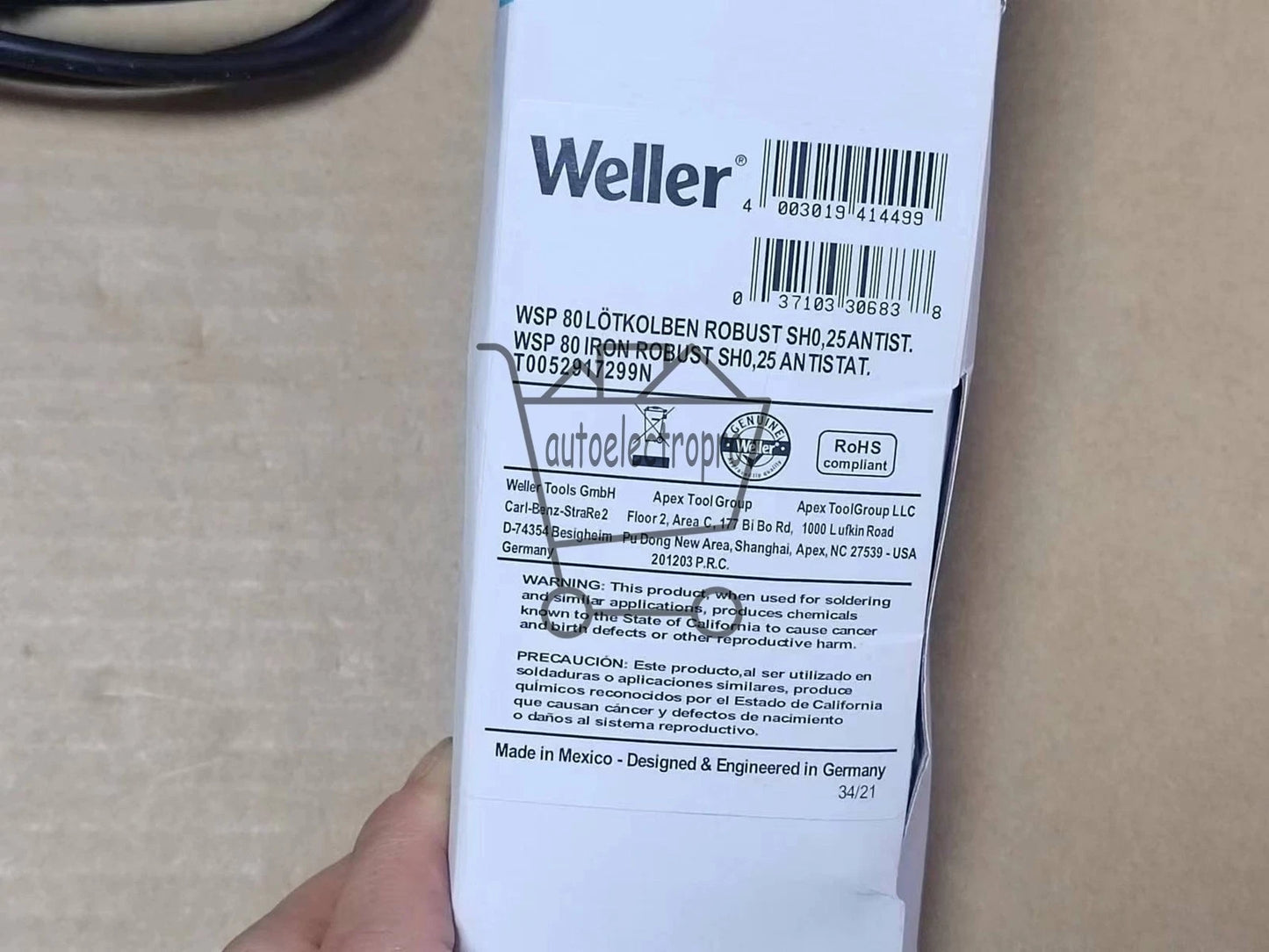 1PCS for Weller WSP80 Soldering Iron Pencil Handle FOR WSD81 WS81 WSD161