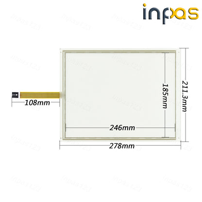 For 6AV7612-0AB22-0CG0 6AV7 612-0AB22-0CG0 Touch screen + overlay film PC670 12