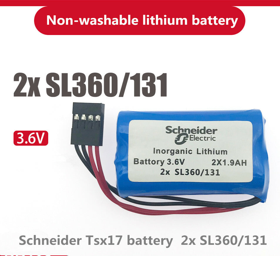 new Schneider Tsx17 battery 2x SL360/131 3.6V industrial PLC 2x1900mah battery