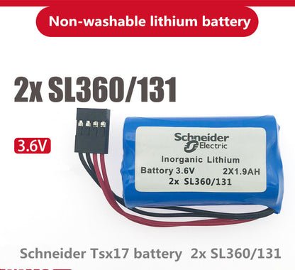 new Schneider Tsx17 battery 2x SL360/131 3.6V industrial PLC 2x1900mah battery